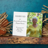 Grootmoeder van de Groom Photo Memorial Wedding Fotoplaat (Zijkant)