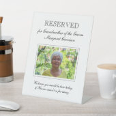 Grootmoeder van de Groom Photo Memorial Wedding Reclamebord Met Voetstuk (Insitu)