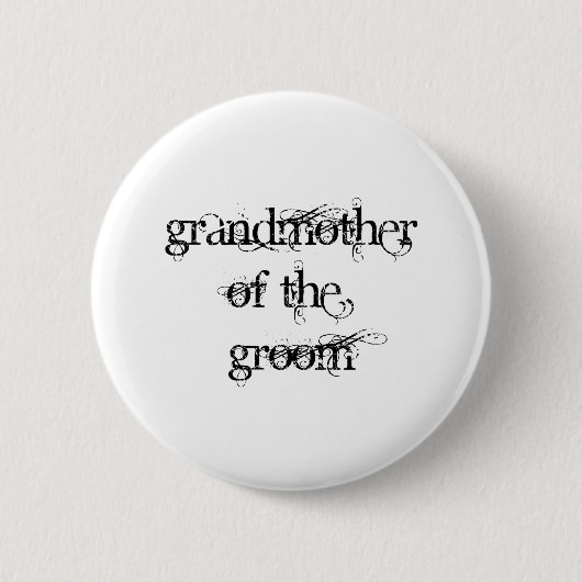 Grootmoeder van de Groom Ronde Button 5,7 Cm (Voorkant)