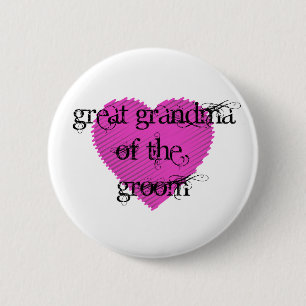 Grootmoeder van de Groom Ronde Button 5,7 Cm
