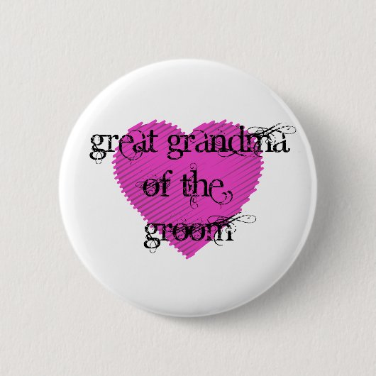 Grootmoeder van de Groom Ronde Button 5,7 Cm (Voorkant)