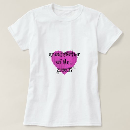 Grootmoeder van de Groom T-shirt (Design voorkant)