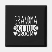Grootmoeder van de Groom T - shirts Wedding Gift B Magneet (Voorkant)