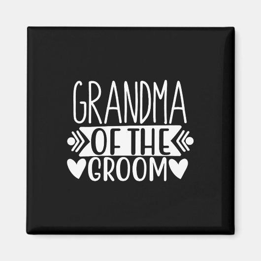 Grootmoeder van de Groom T - shirts Wedding Gift B Magneet (Voorkant)