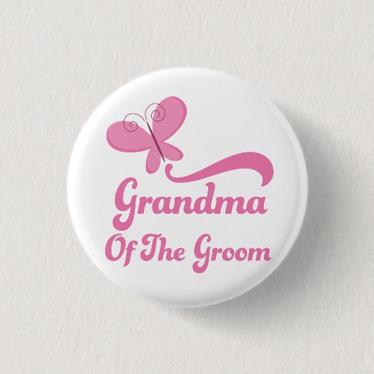 Grootmoeder van de Groom Wedding Party Ronde Button 3,2 Cm (Voorkant)