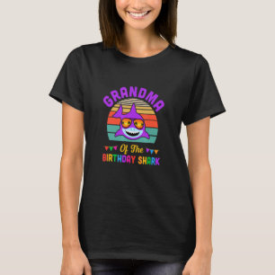 Grootmoeder van de haaiendag Grandma Matching Fam T-shirt