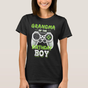 Grootmoeder van de Kinder Birthday Boy Video Gamer T-shirt