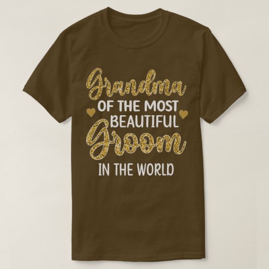 Grootmoeder van de mooiste grootmoeder t-shirt (Design voorkant)