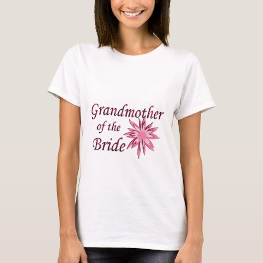 Grootmoeder van de Roze Bruid T-shirt (Voorkant)