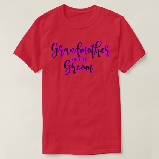 Grootmoeder van de roze roze tekst t-shirt (Design voorkant)