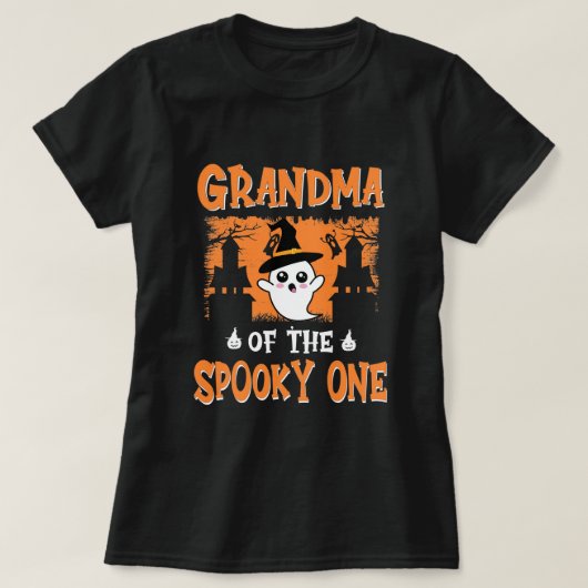 Grootmoeder van de Spooky One, 1st Birthday Hallow T-shirt (Design voorkant)