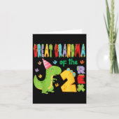 Grootmoeder van de twee Rex 2e verjaardag jongen D Kaart (Voorkant)