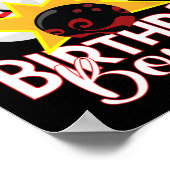 Grootmoeder van de verjaardagsBowler Kind Bowling Poster (Hoek)