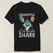 Grootmoeder van de verjaardagshaai van het shirt v (Design voorkant)