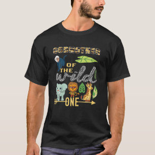 Grootmoeder van de wilde dierentuin Birthday Safar T-shirt