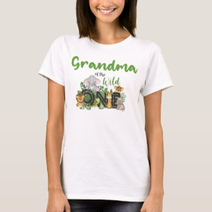 Grootmoeder van de wilde eenzame Safari-dieren T-shirt
