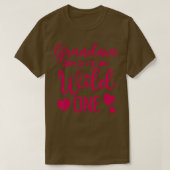 Grootmoeder van de wilde grootjongen Funny Gran T-shirt (Design voorkant)
