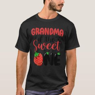 Grootmoeder van de zoete aardbei eerste verjaardag t-shirt