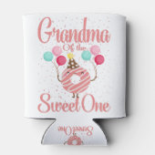 Grootmoeder van de zoete ene familie komt overeen  blikjeskoeler (Achterkant)