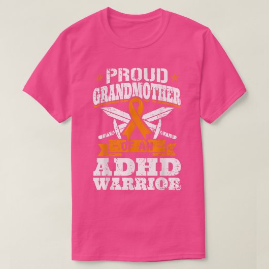 Grootmoeder van een ADHD-strijder of Oranje waren T-shirt (Design voorkant)