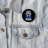 Grootmoeder van een ataxia krijger bewustzijn lint ronde button 5,7 cm (In situ)