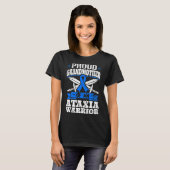 Grootmoeder van een Ataxia Warrior Blue Awareness T-shirt (Voorkant volledig)