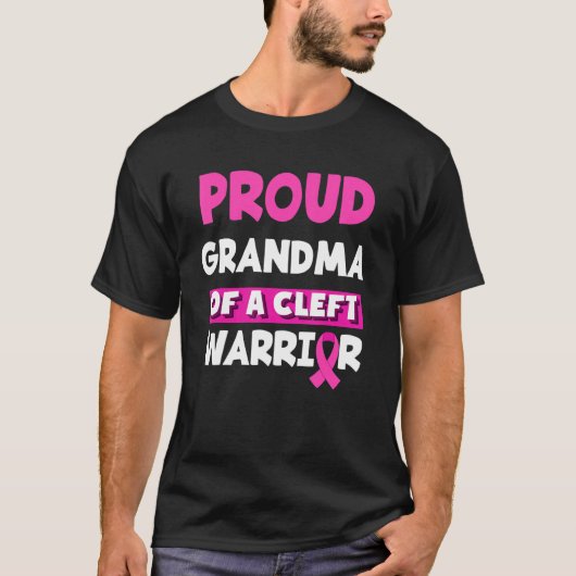 Grootmoeder van een Cleft Warrior Cleft Lip & Pala T-shirt (Voorkant)