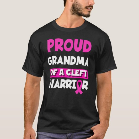 Grootmoeder van een Cleft Warrior Cleft Lip & Pala T-shirt (Voorkant)
