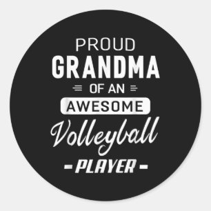 Grootmoeder van een Geweldige volleybalspeler Ronde Sticker