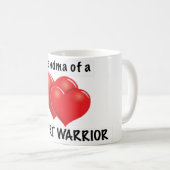 Grootmoeder van een Heart Warrior - Mok (Voorkant rechts)