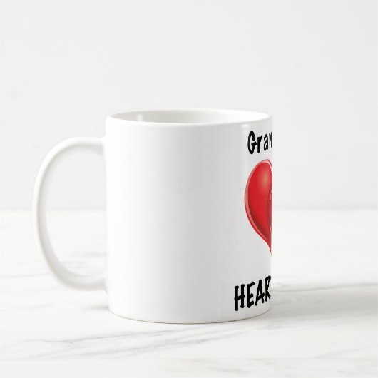 Grootmoeder van een Heart Warrior - Mok (Links)