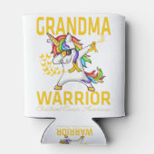 Grootmoeder van een kind met kinderkanker blikjeskoeler (Achterkant)