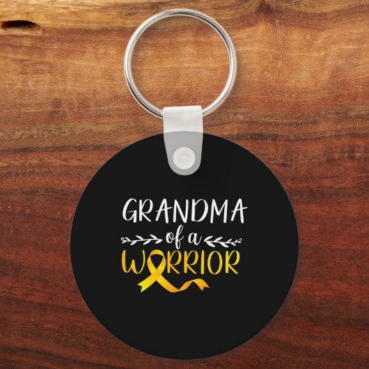 Grootmoeder van een kind met kinderkanker sleutelhanger (Voorkant)