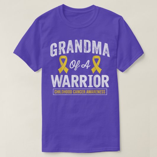 Grootmoeder van een kind met kinderkanker t-shirt (Design voorkant)