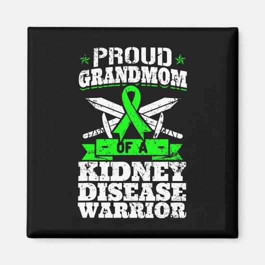Grootmoeder van een nierziekte Warrior Awareness C Magneet (Voorkant)