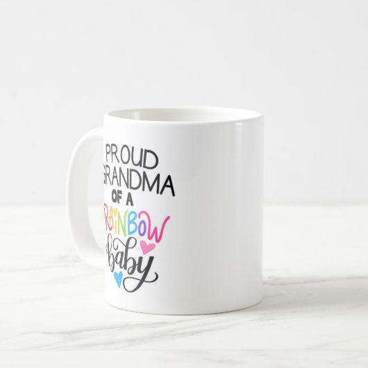 Grootmoeder van een regenboogbekerbeker Mok (Voorkant links)