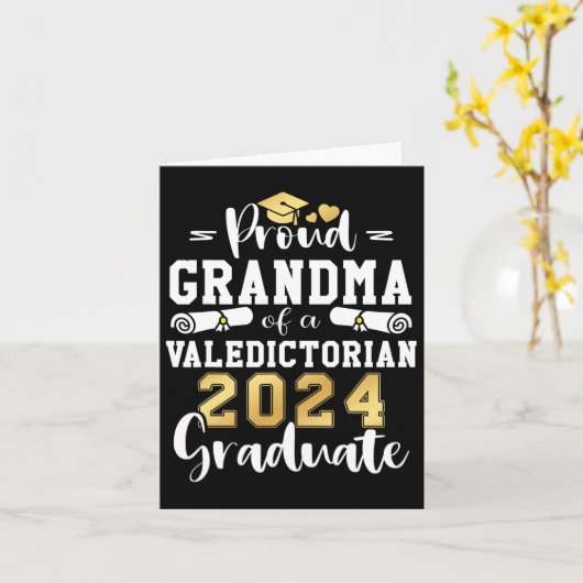 Grootmoeder van een valedictoriaanse CL 2024 Afstu Kaart (Gele Bloem)