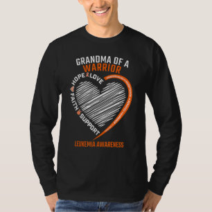 Grootmoeder van een vrouw houdt van hoop op leukem t-shirt