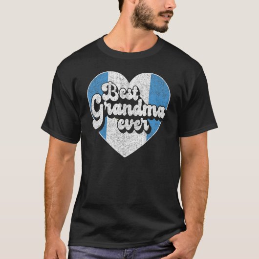 Grootmoeder van Guatemala Vlag Guatemalaanse groot T-shirt (Voorkant)