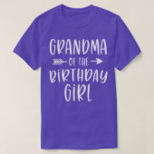 Grootmoeder van het meisje van de Birthday Mimi en T-shirt (Design voorkant)