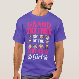 Grootmoeder van het meisje van de geboorte, de hon t-shirt