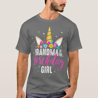 Grootmoeder van het meisje van de geboorte Grandma T-shirt