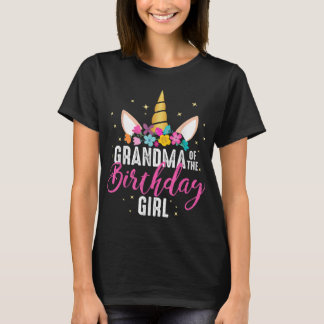 Grootmoeder van het meisje van de geboorte Grandma T-shirt