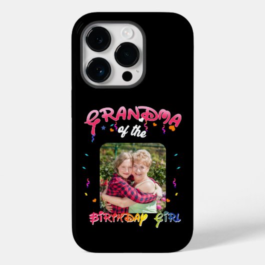 Grootmoeder van het meisje van de verjaardag Perso Case-Mate iPhone Case (Achterkant)