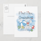 Grootmoeder van paddenstoelen en cadeautjes briefkaart (Voorkant / Achterkant)