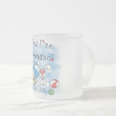 Grootmoeder van paddenstoelen en cadeautjes matglas koffiemok (Voorkant rechts)