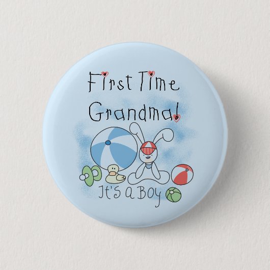 Grootmoeder van paddenstoelen en cadeautjes ronde button 5,7 cm (Voorkant)