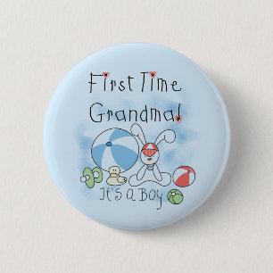 Grootmoeder van paddenstoelen en cadeautjes ronde button 5,7 cm