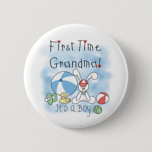 Grootmoeder van paddenstoelen en cadeautjes ronde button 5,7 cm (Voorkant)