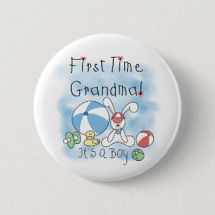 Grootmoeder van paddenstoelen en cadeautjes ronde button 5,7 cm